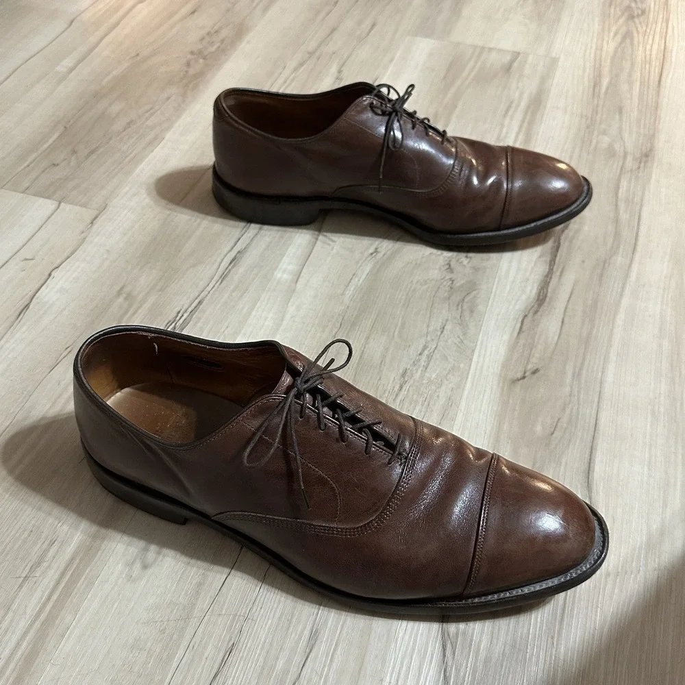 Allen Edmonds Mens Park Avenue Cap Toe Oxford Leather Shoes Size 13‎ E